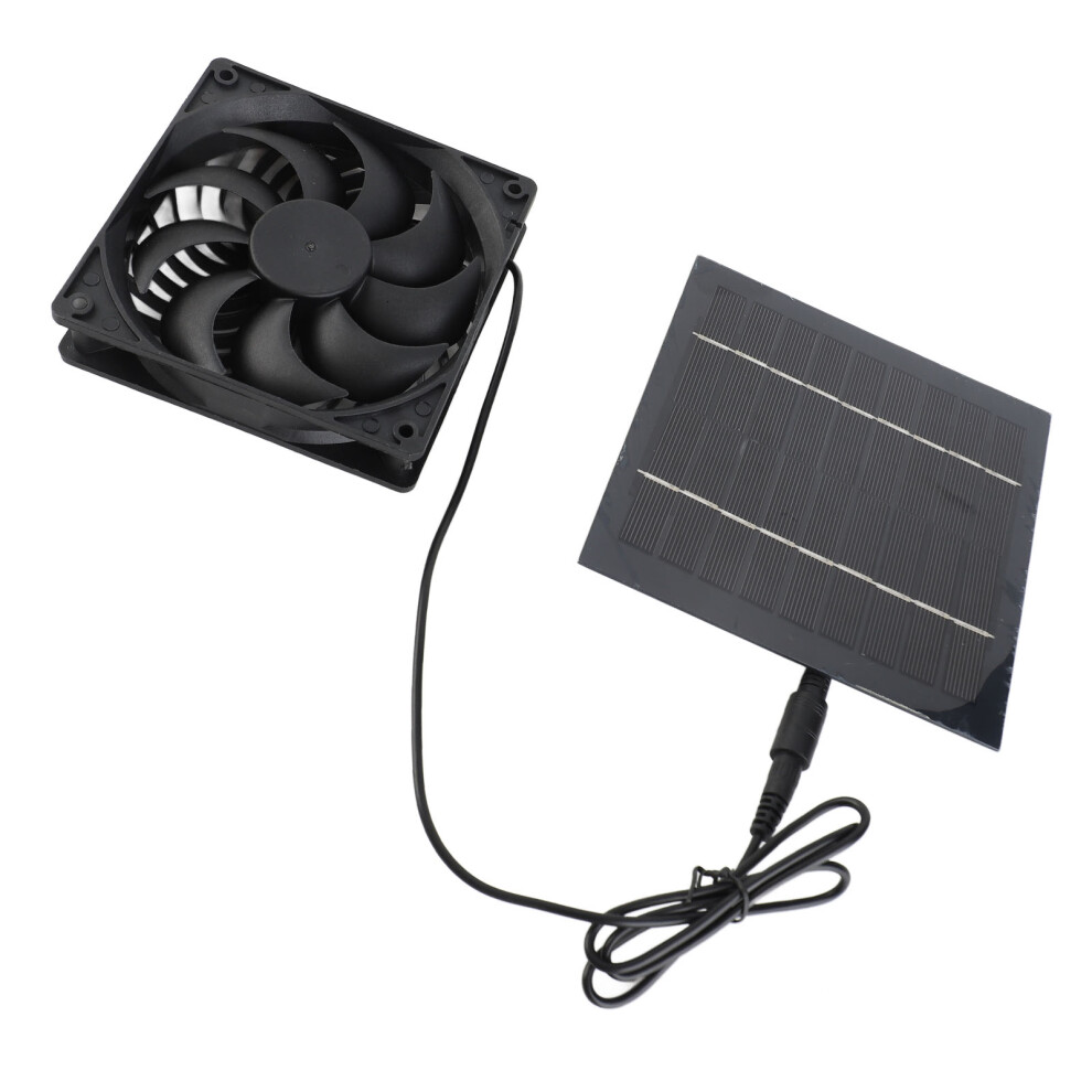 Solar Panel Fan Kit Chicken Coop Exhaust Home Outdoor Supplies 5W 6V Ip65 Water Proof 3611296788274