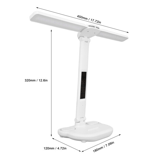 Desk Lamp Stepless 3 Color Temperature Touch Control Multifunctional Foldable Table Reading Lamp with Pen Holder 1
