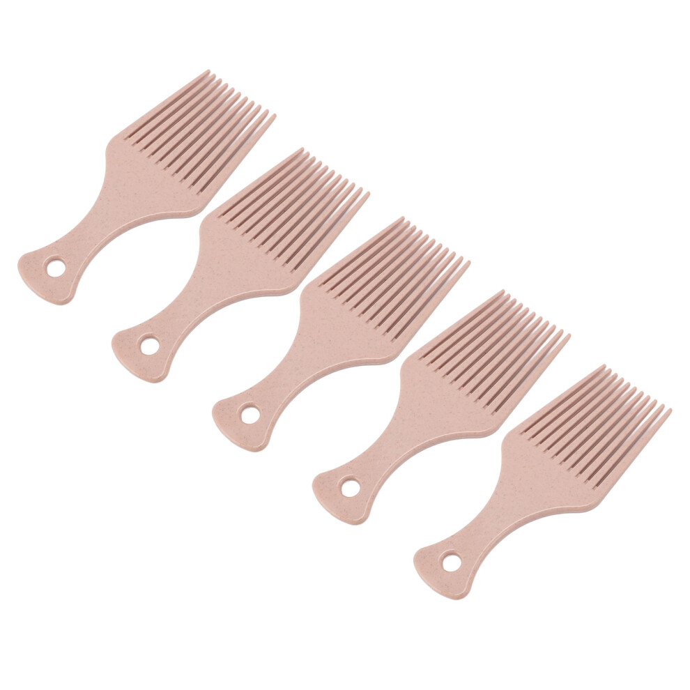 Unisex 10Pcs Hair Detangling Comb Wide Teeth Ergonomic Handle Barley Stalk Hair Pick Comb