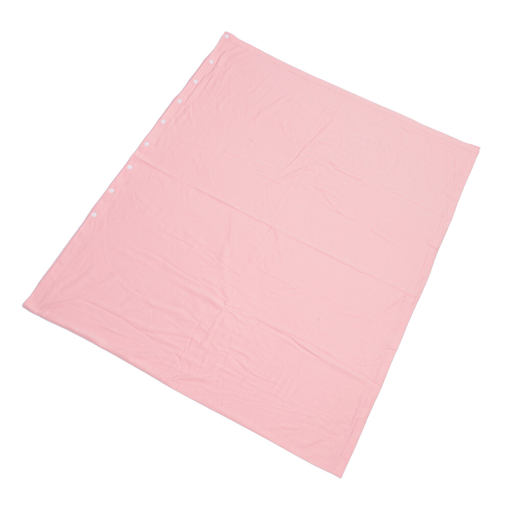 Button Closure Maternity Nursing Cover For Breastfeeding Soft Cotton Breathable Carseat Canopy Skin Pink