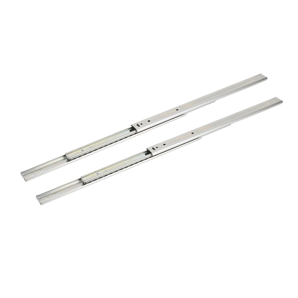 1 Pair Of Drawer Slides Side Mount Full Extension 3 Fold Ball Bearing Runners Tracks 27 Series Ida77 400Mm 6921296798812