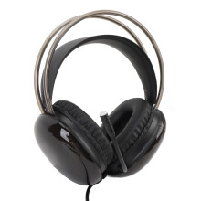 Gaming Headset RGB Rainbow Lighting Wired Adjustable Headband Over Ear Headphone with Mic for PC PS4 PS5 Laptop Black