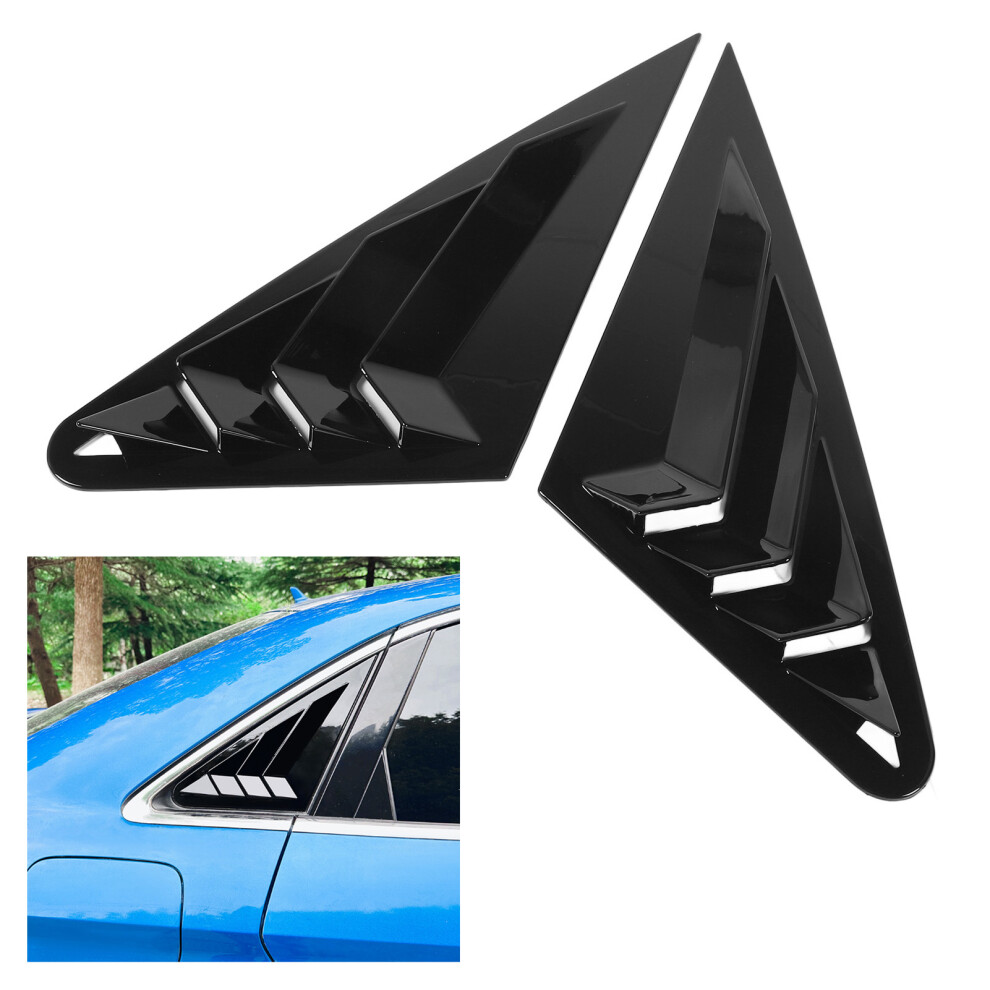 2Pcs Rear Side Window Louver Cover Left Right Impact Proof Sporty Look Rear Window Air Vent Scoop Shutter Cover Blind for 8V Sedan 2013 to-image-OPC-PH9QF8T-NEW