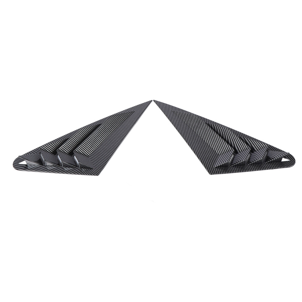 2Pcs Rear Side Window Louver Cover Left Right Impact Proof Sporty Look Rear Window Air Vent Scoop Shutter Cover Blind For 8V Sedan 2013 To 4331296802525