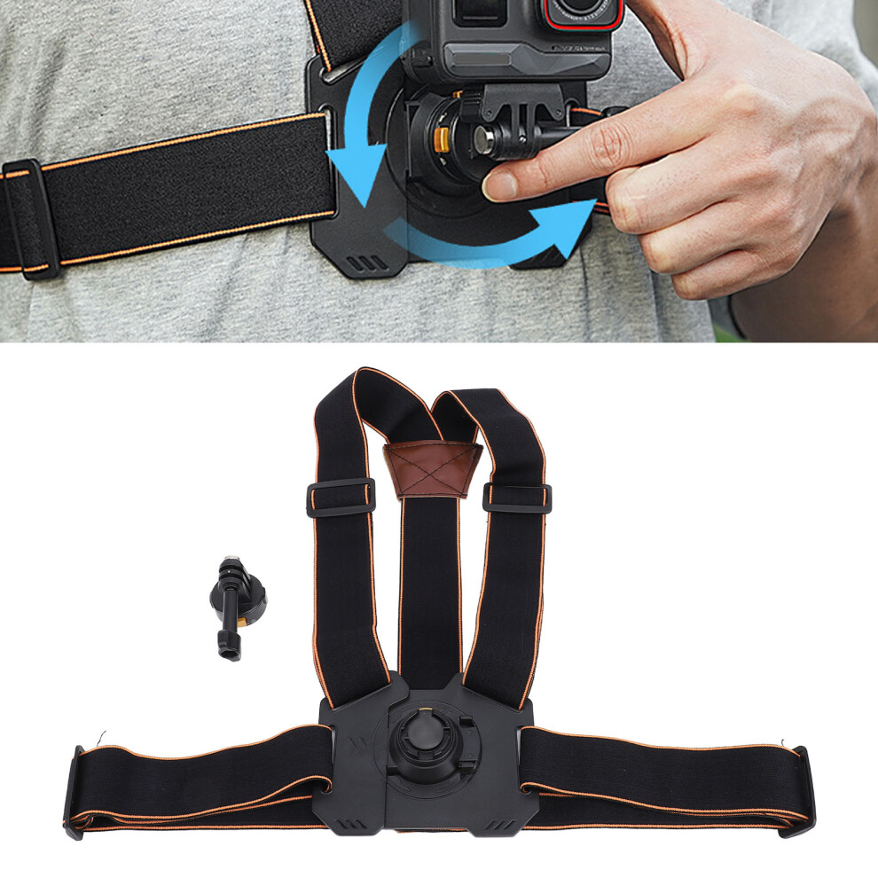 Chest Mount For Action 5 4 Action Camera Chest Strap For Pov Vlog Chest Harness Mount Adjustable Quick Release 9301296803582