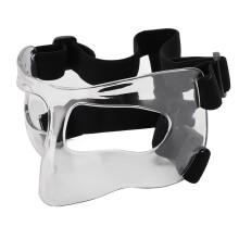 Sports Nose Guard Adjustable Clear Visibility Broken Nose Face Guard for Basketball Baseball Football Softball Transparent