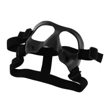 Sports Nose Guard Adjustable Clear Visibility Broken Nose Face Guard for Basketball Baseball Football Softball Black