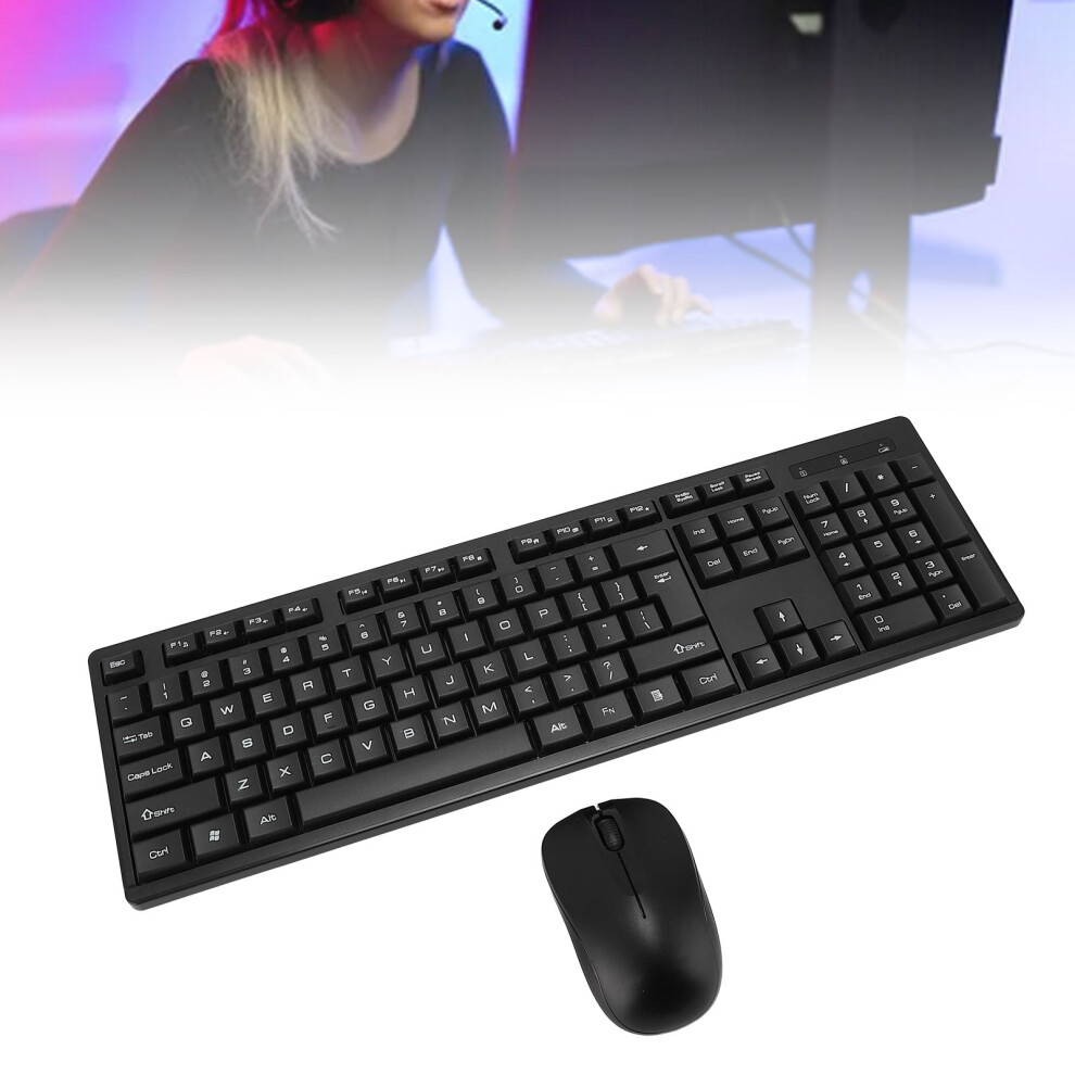 2.4G Wireless Keyboard Mouse Ergonomic Computer Wireless Keyboard And Mouse Combo 7651296806765