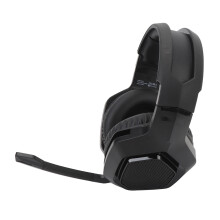 2.4G Wireless Gaming Headset Active Noise Reduction Bluetooth 3.5mm Wired Connection PC Gaming Headphone for PS5 PS4 Black