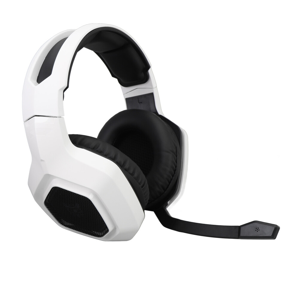 2.4G Wireless Gaming Headset Active Noise Reduction Bluetooth 3.5mm Wired Connection PC Gaming Headphone for PS5 PS4 White-image-OPC-PH9QG6V-NEW