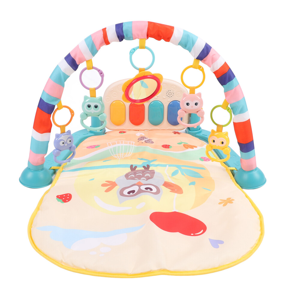 Baby Piano Gym Mat Multifunction Early Educational Toy Musical Activity Mat with Music and Lights for Infant Toddlers