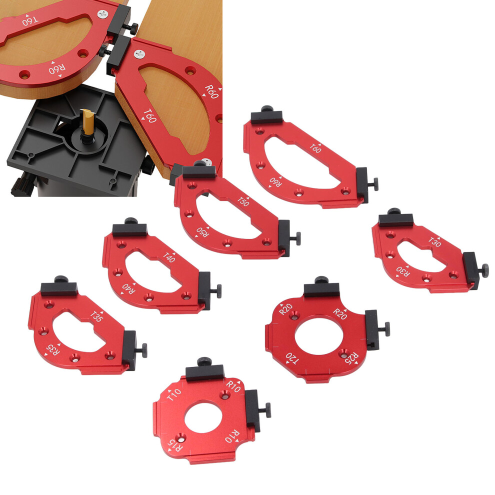 Table Corner Router Jig Set Trimming Machine Aluminium Alloy Router Radius Template Kits Woodworking Trimming Tools R10-R60-image-OPC-PH9QH6Z-NEW
