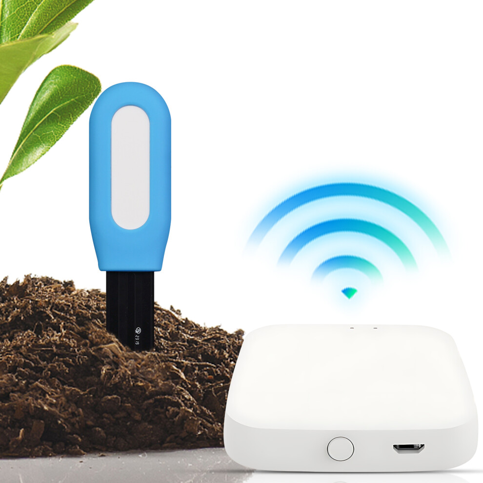 Wireless Soil Moisture Meter Sensor 2-In-1 Temperature And Humidity Monitor For Plants Bt App Control Soil Thermometer Gardening Supplies F 8721296817913