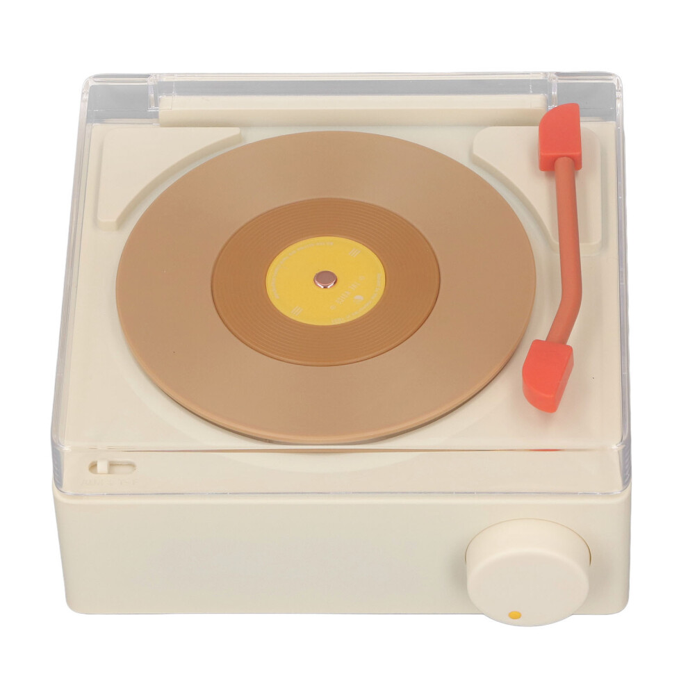 Retro Bluetooth Speaker With Clock Charging Support Up To 32G Memory Card Soothe Small Record Speaker For Sleep Entertainment Brown 4341296818723