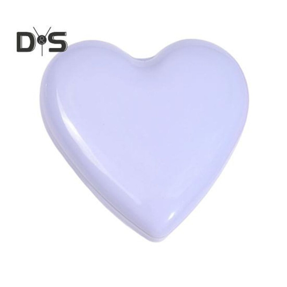 (purple) Love Heart Hair Brush with Mirror 2-In-1 Soft Bristles Scalp Massage Folding Brush Portable Anti-static Air Cushion Comb Men Women Hair Styling