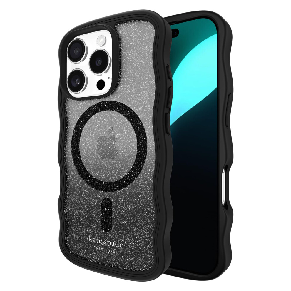 Kate Spade New York Custodia Per Iphone 16 Pro - Compatibile Con Magsafe - Custodia Per Telefono Di Design - Wavy Nightfall-image