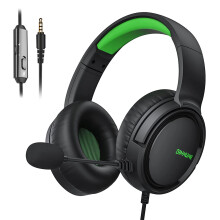 BG02 Gaming Headset with Microphone Noise-Canceling Wired Headphones Surround Sound Over-Ear Earphones Compatible with PC Computer Laptop