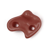 10PCS Rock Climbing Holds PE Ergonomic Comfortable Hand Feeling Climbing Rock Wall Grips for Indoor Outdoor Coffee Color