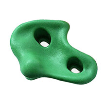 10PCS Rock Climbing Holds PE Ergonomic Comfortable Hand Feeling Climbing Rock Wall Grips for Indoor Outdoor Green