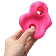 10PCS Rock Climbing Holds PE Ergonomic Comfortable Hand Feeling Climbing Rock Wall Grips for Indoor Outdoor Roseate