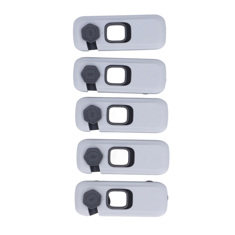 5Pcs Child Proof Refrigerator Lock Baby Security Drawers Latches Dual Protect Fridge Lock With Adhesive For Refrigerators Cabinets Drawers Light