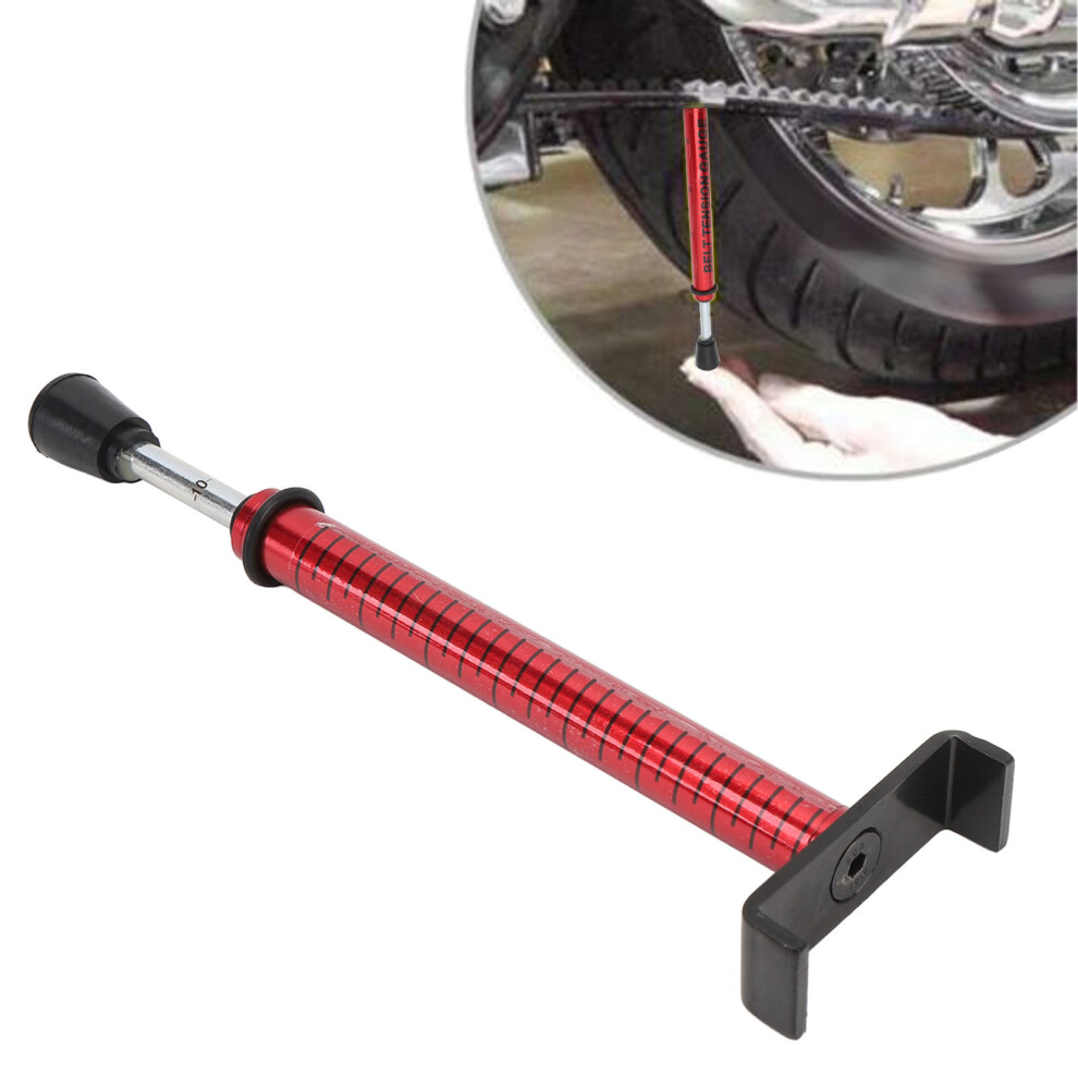 Belt Tension Gauge Metal Clear Scale Motorcycle Belt Tension Gauge Adjustment Tool For All 10Lbs Belt Drive Model With Belt Disassembly Too 4401296831556
