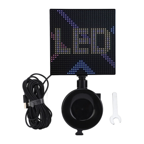 LED Matrix Display 32x32 Pixels 5x5in Bluetooth APP Control Custom Text Pattern Animation Programmable LED Sign Screen 2