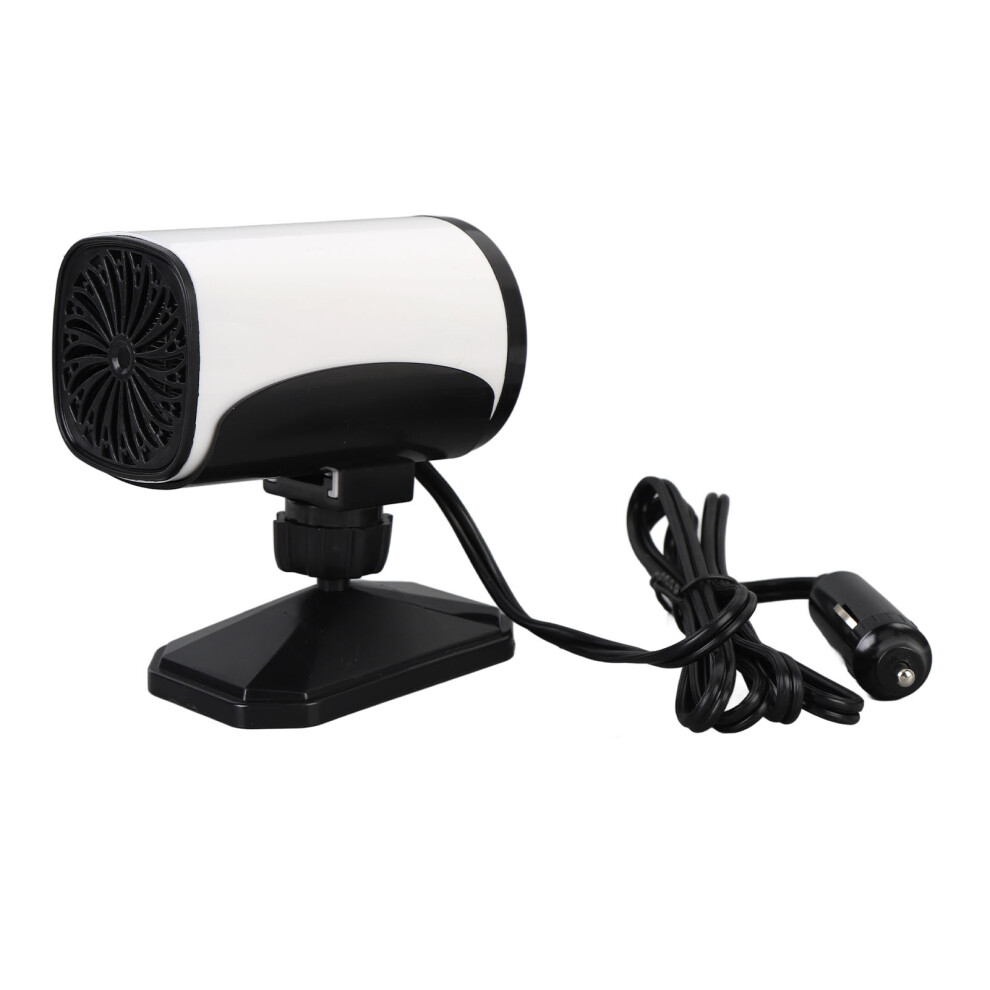 Car Heater 2 In 1 Cooling And Heating Compact Car Windshield Defroster Defogger 150W 24V White 8441296844244