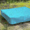 (150x150x20cm,Sky blue)Sandbox Cover, Sandbox Canopy With Drawstring, Sandpit Pool Cover 3