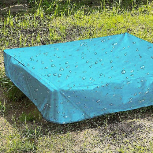 (150x150x20cm,Sky blue)Sandbox Cover, Sandbox Canopy With Drawstring, Sandpit Pool Cover 2
