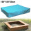 (150x150x20cm,Sky blue)Sandbox Cover, Sandbox Canopy With Drawstring, Sandpit Pool Cover 1