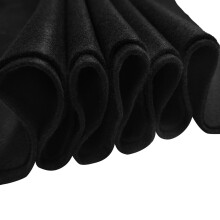 Jtnohx h?ndv?rk Felt 1 kvadrat yard Felt stof 1,4 mm tykkelse fleksibelt filt ark Felt firkantet til kunst- og h?ndv?rksprojekt (sort)