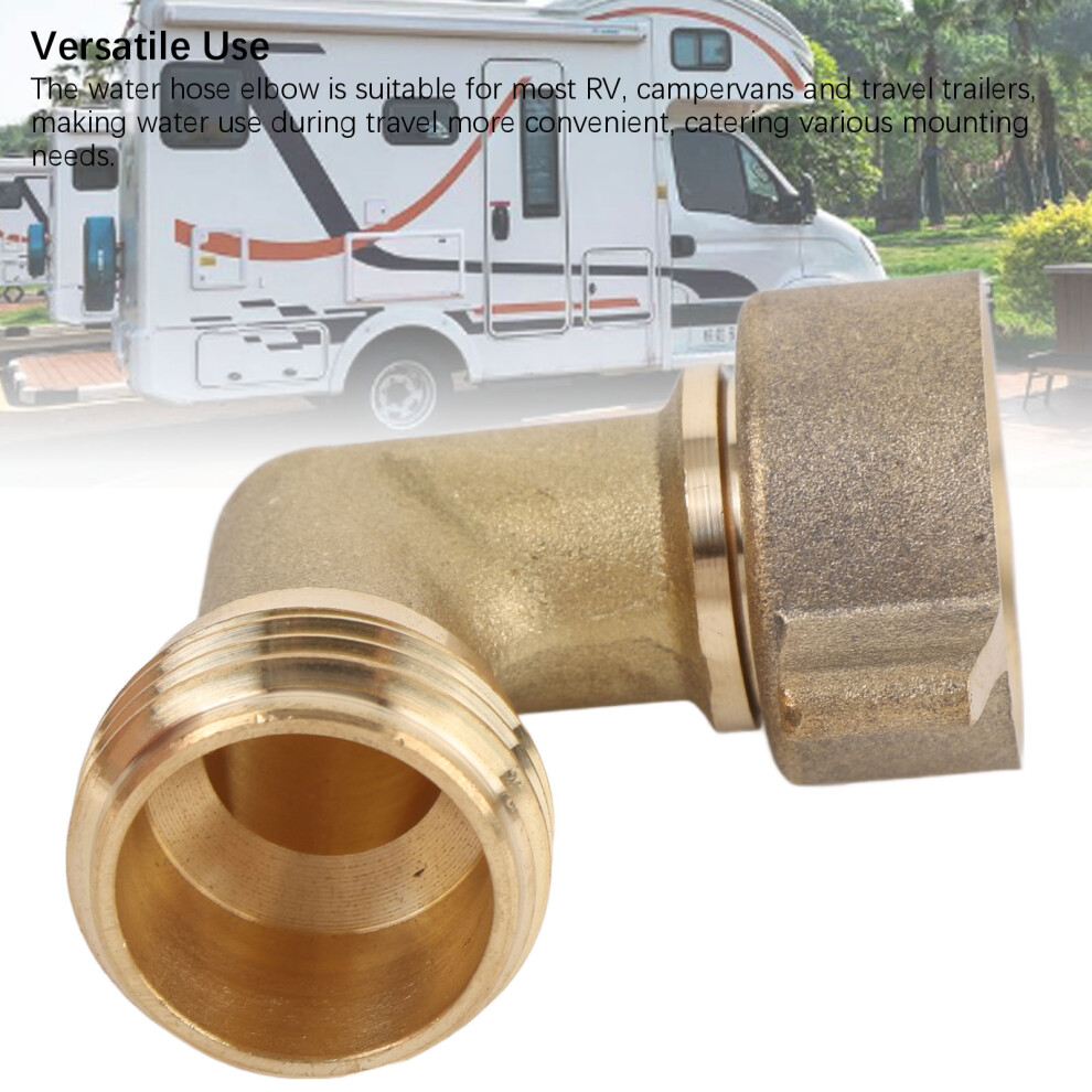 Copper 90 Rv Hose Elbow With Filter 7293282080393
