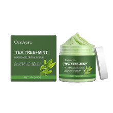 OceAura body care scrub gently cleanses the body, leaving the skin hydrated, soft, and translucent