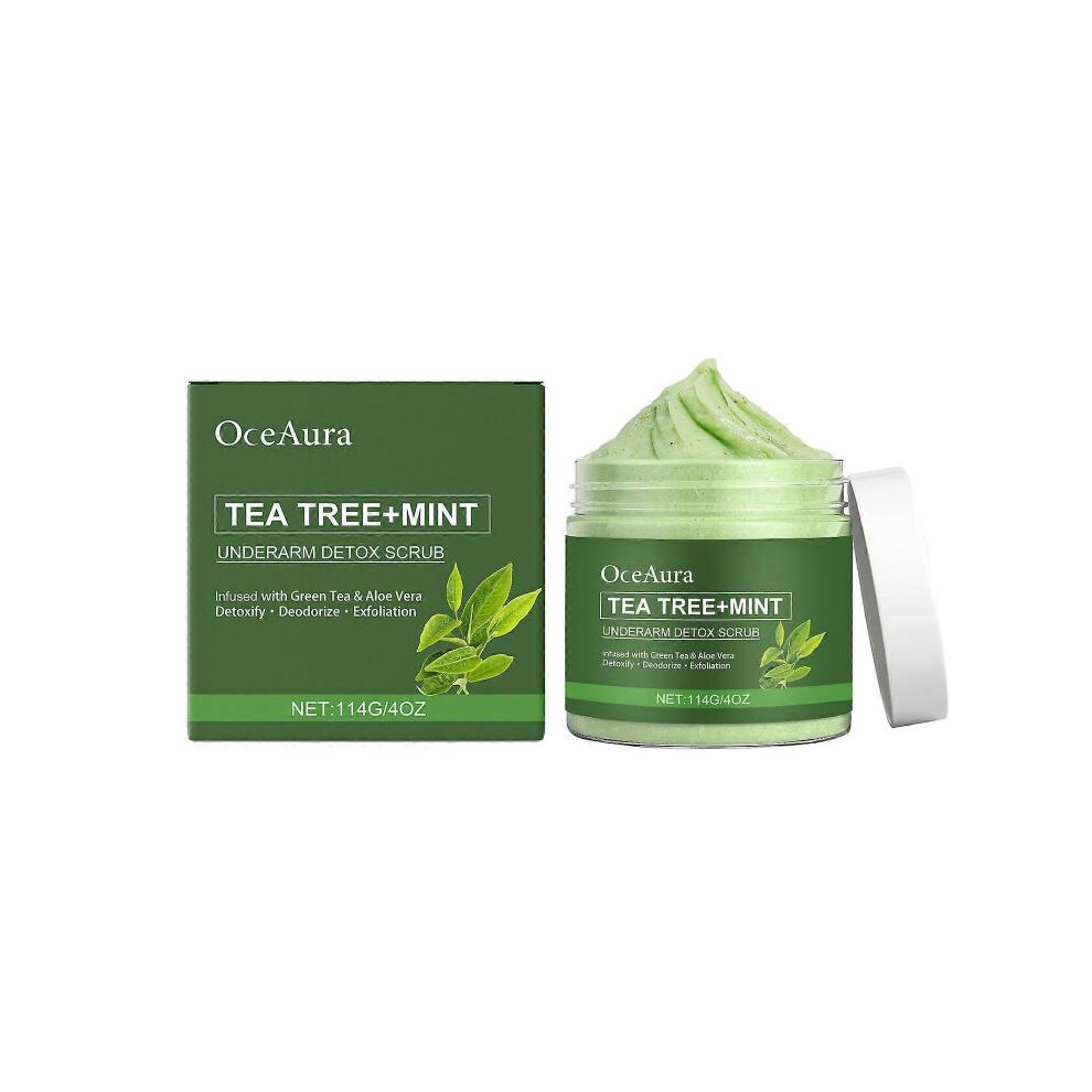 Green Oceaura Body Care Scrub Gently Cleanses The Body, Leaving The Skin Hydrated, Soft, And Translucent