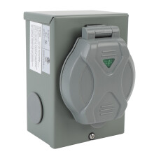Generator Inlet Box 30A 125V 3750W 60 Hz NEMA L5 30P Strong Performance for RV Trailer Motorhome Outdoor Use