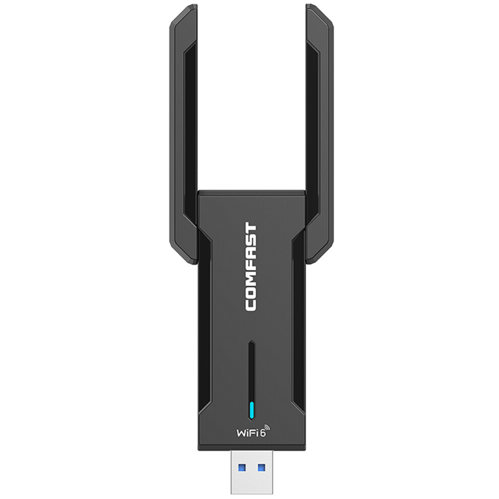 Comfast Cf-972Ax Wifi6 Usb 3.0 Wifi Dongle Wireless Network Adapter 5374Mbps High-Speed Wifi Adapter Low Latency Pc Wifi Stick With 180 Ro 7631296855024