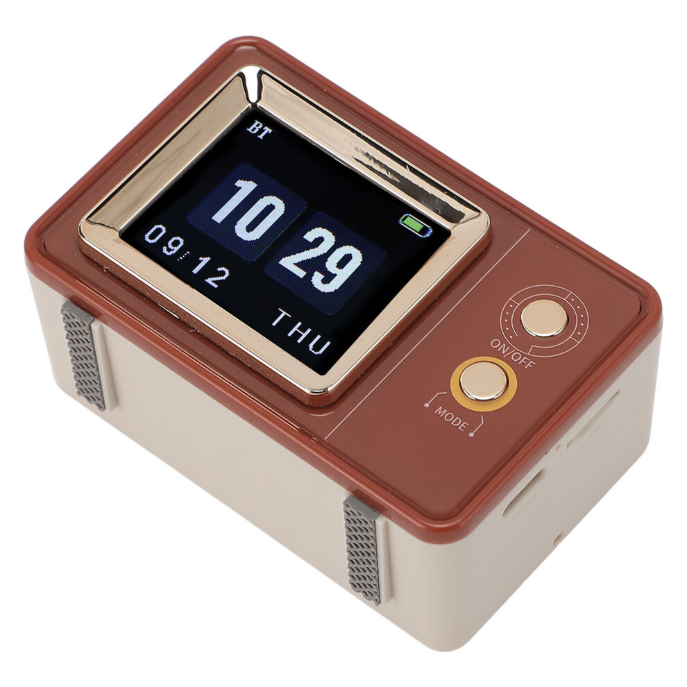 Retro Bluetooth Speaker 2 Device Interconnection Stereo Effect Lyric Display Portable Vintage Speaker For Home Bedroom Outdoor 8441296854397