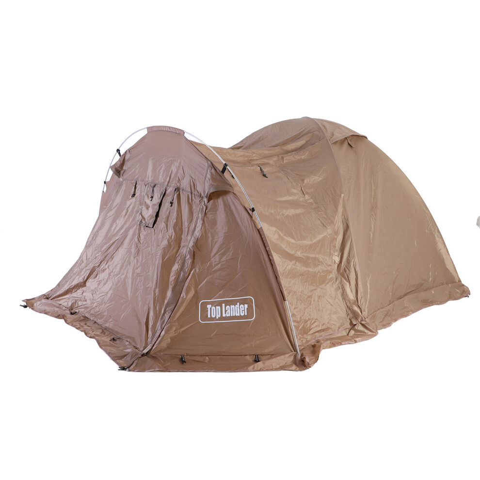 Fireproof 2 Person Water Resistant Dome Tent with Snow Skirt for Outdoor Camping Hiking-image-OPC-PH9QPRW-NEW
