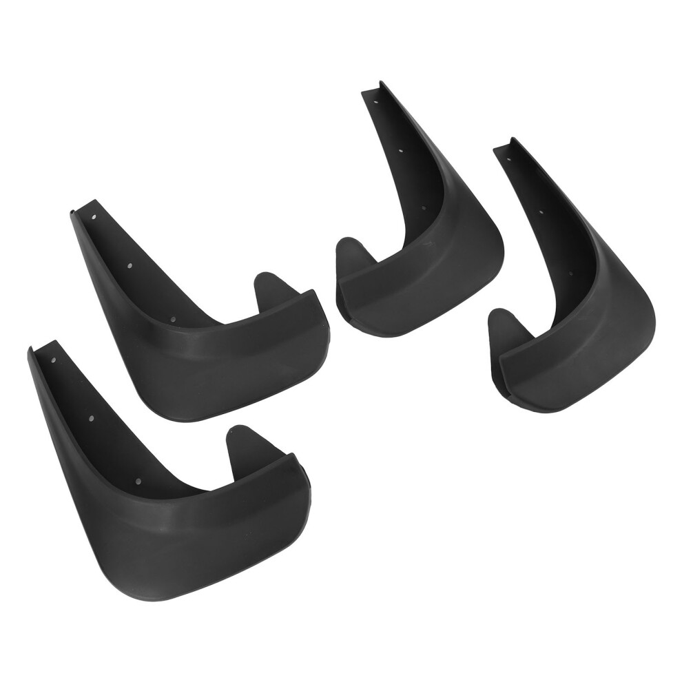 4Pcs Universal Mud Flaps Set Anti Splashing Front And Rear Splash Guards For Car Pickup Truck Suv Black 4901296861008