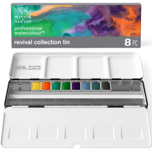 Winsor & Newton Professional Watercolor Revival Collection Tin Half-Pan st med 8