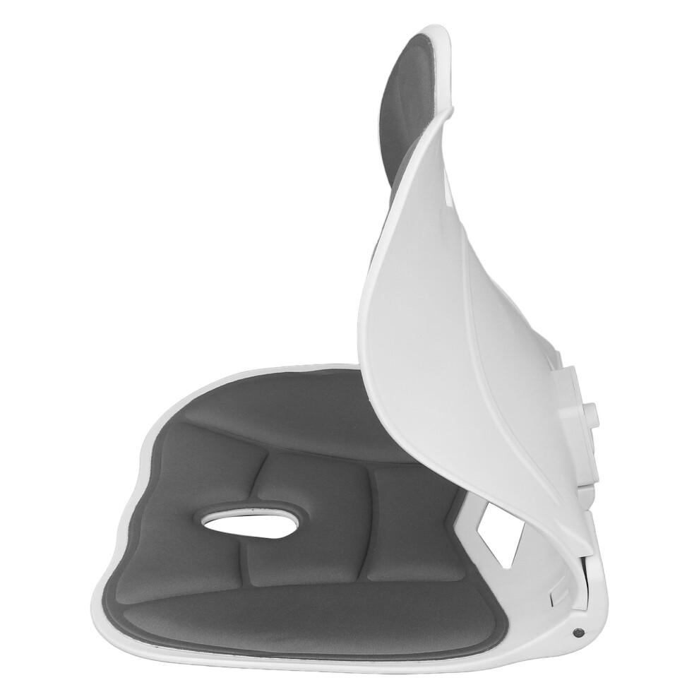 Posture Corrector Chair Foldable Ergonomic Lumbar Support Back Straightener Waist Support Posture Cushion for Child Adult Gray