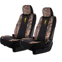 Browning Universal Front and Bench Seat Covers Water Resistant for Car Truck and SUV Pack of 2 Mossy Oak Break-Up Country