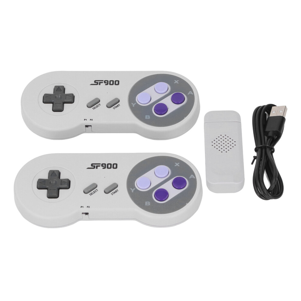 Pair Of Wireless Game Console Memory Card Slot Plug And Play Ergonomic Retro Video Game Stick For Sfc Tv 5041296872112