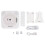 Bluetooth CD Player Portable Remote Control Protective Cover 2 Modes Wall Mount Cd Player White 2