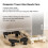 Adjustable Mobile CPU Stand with Wheels, 80kg Load, Black or White 7