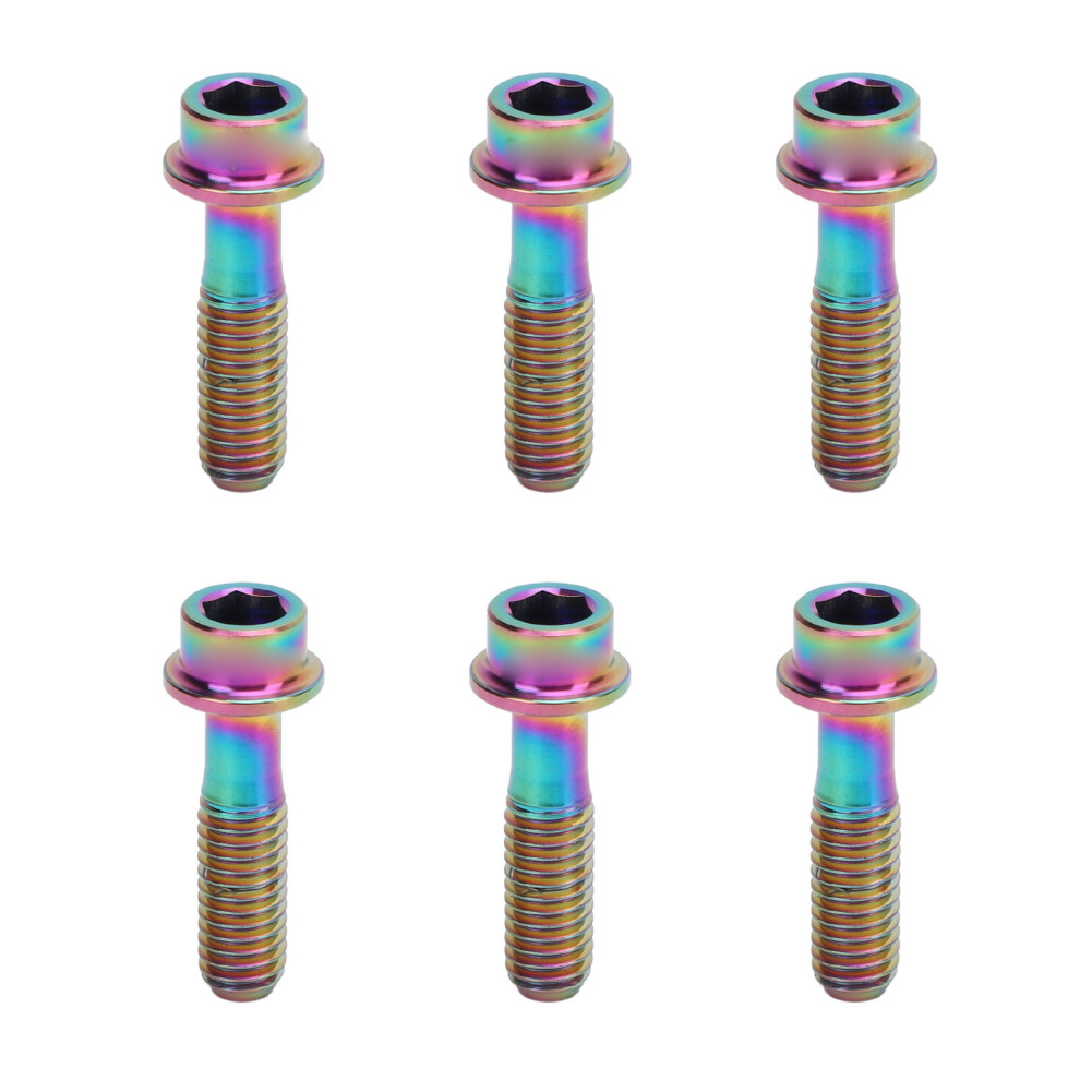6Pcs M5x18mm Bike Fixed Stem Bolts Bike Brake Lever Fixing Bolts For Mountain Road Bike Colorful 7621296875764