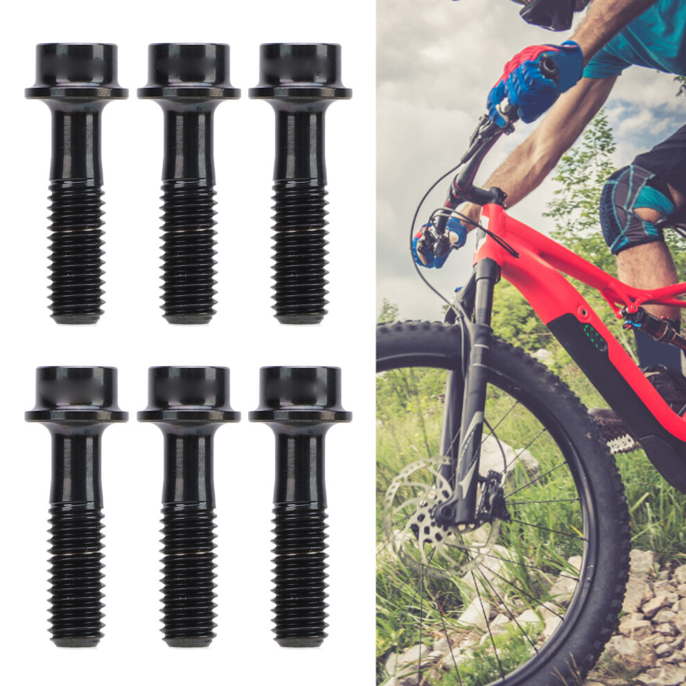 6Pcs M5x18mm Bike Fixed Stem Bolts Bike Brake Lever Fixing Bolts For Mountain Road Bike Black 4911296875783