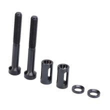 Ti Alloy Bike Computer Holder Extended Fixing Screws Black, Durable & Lightweight