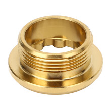 Titanium Alloy Bike Crankset Screw M20mm Gold Shock Absorbing Crank Arm Bolt